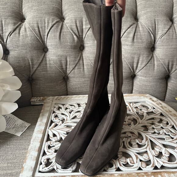 La Canadienne Fleece Lined Zip Up Heels Boots Women’s 8.5 - Picture 11 of 11